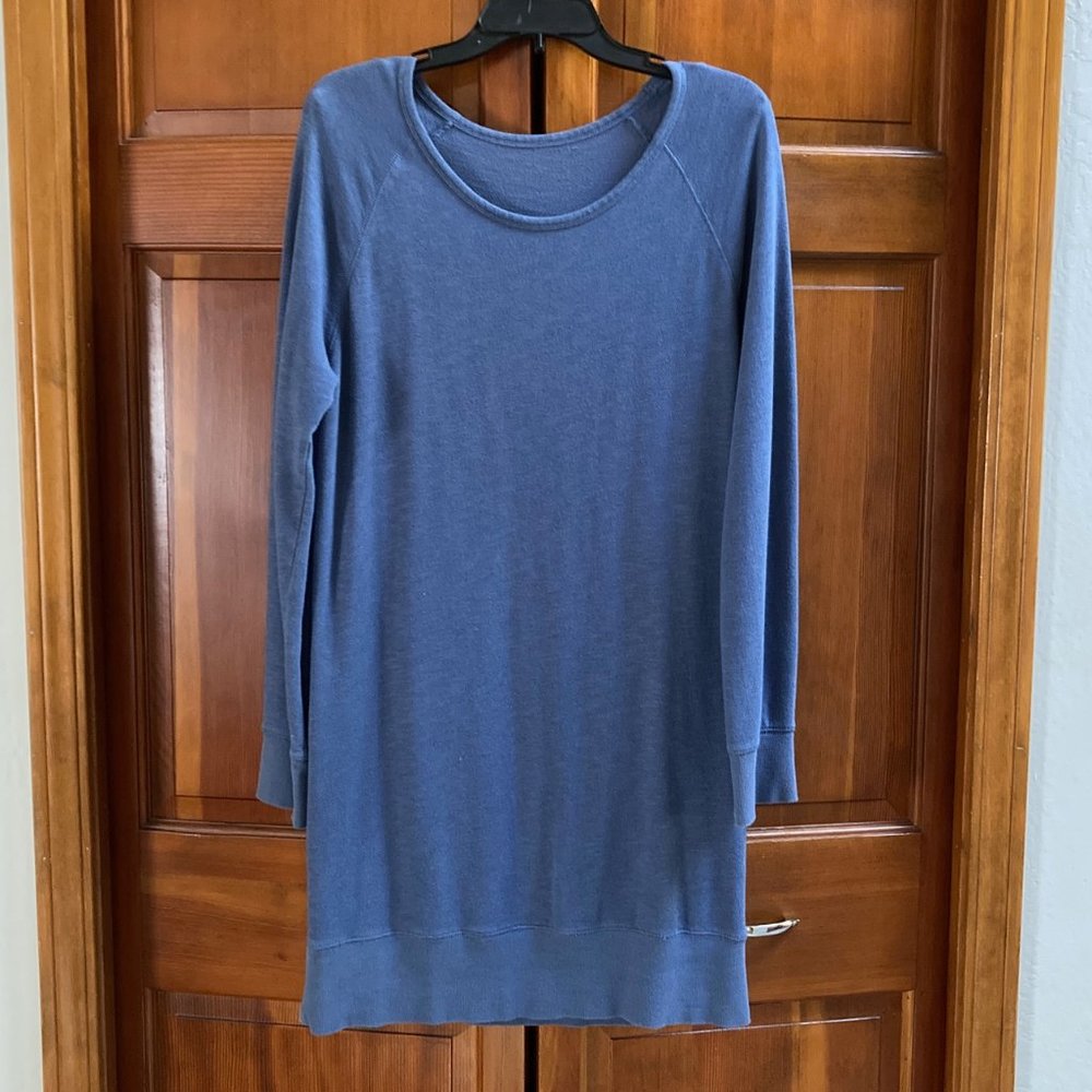 Blue Sweatshirt Dress - Size Large